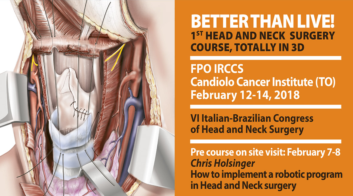 1ST Head and neck surgery course, totally in 3D FPO IRCCS