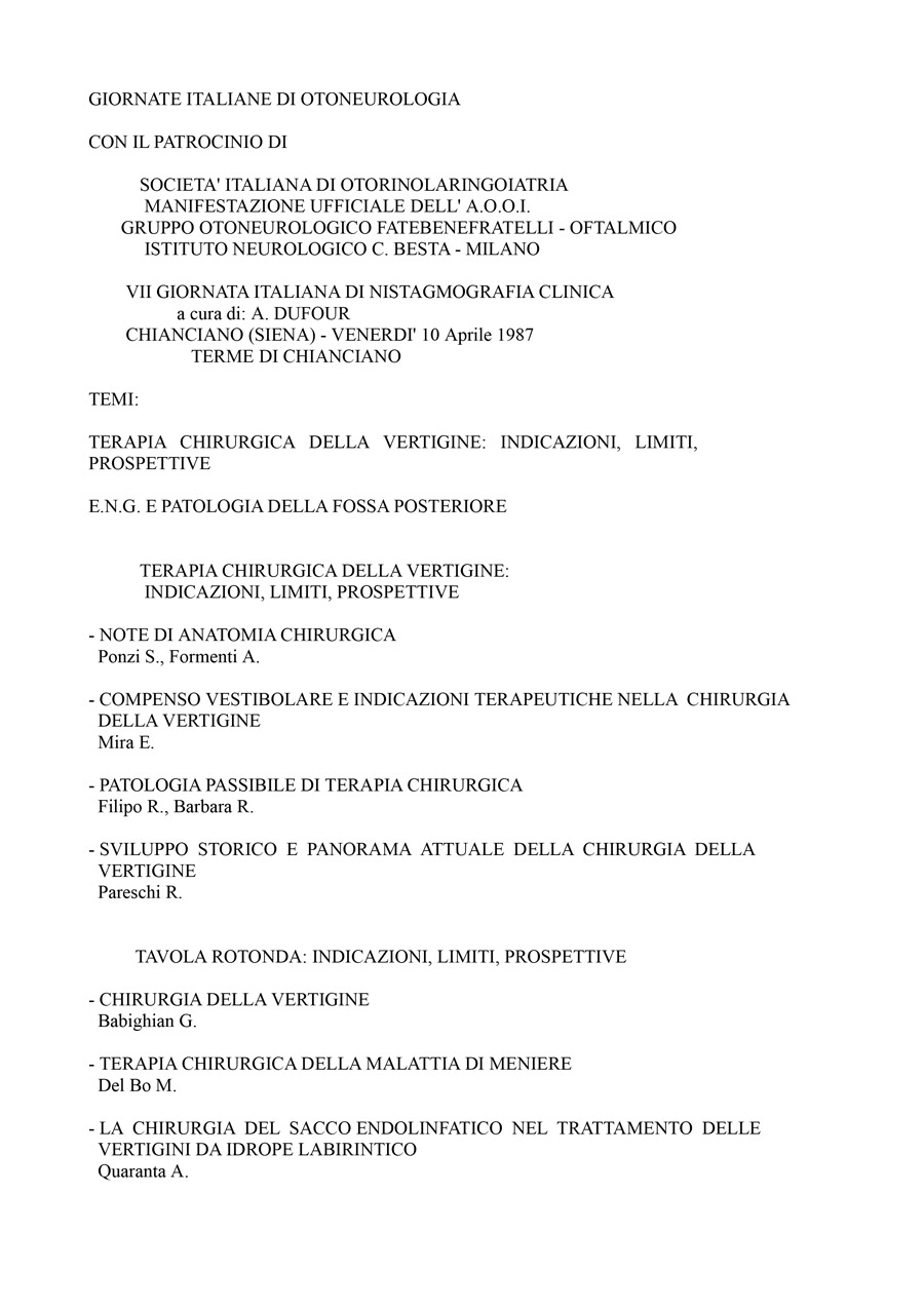 VII-Giornata-Italiana-Di-Nistagmografia-Clinica---1987-1
