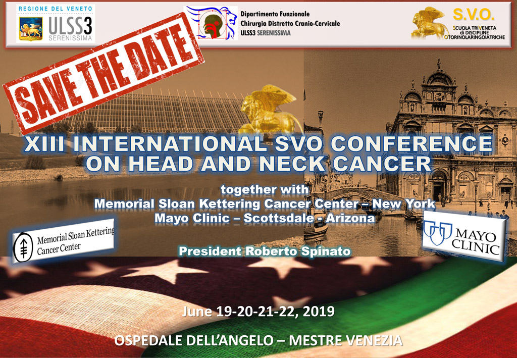 XIII INTERNATIONAL SVO CONFERENCE ON HEAD AND NECK CANCER – Venezia