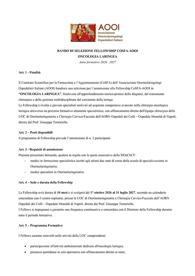 Bando-Fellowship-AOOI-Napoli-1